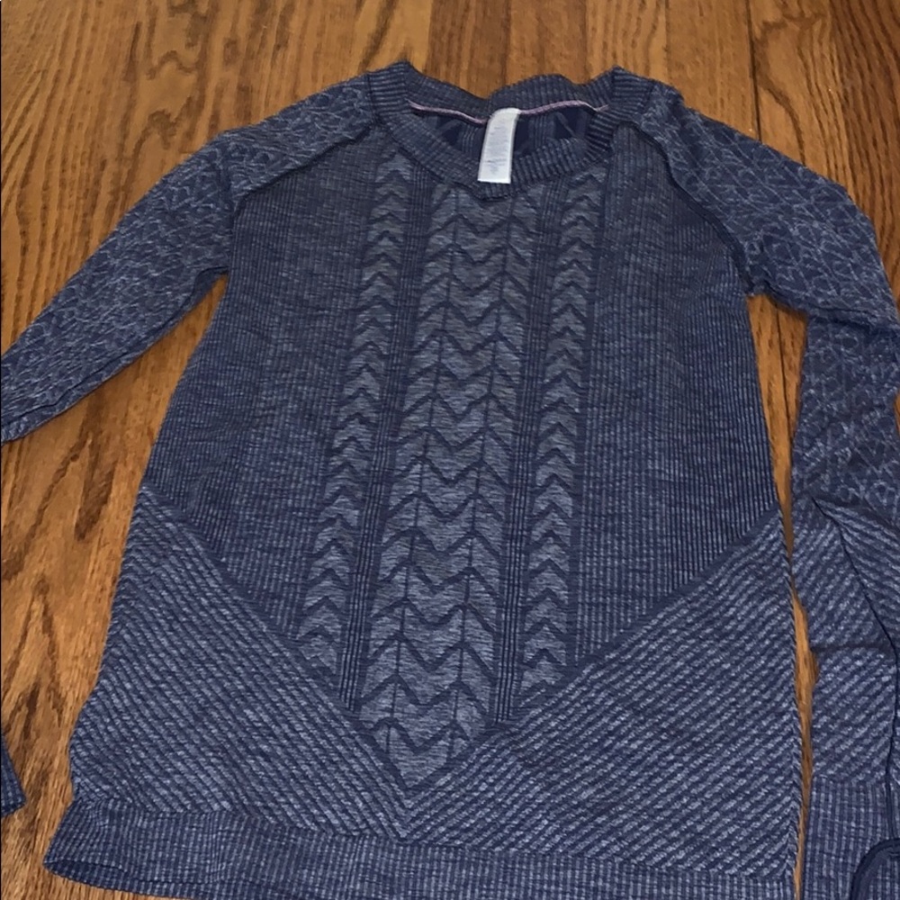 blue ivivva long sleeve shirt